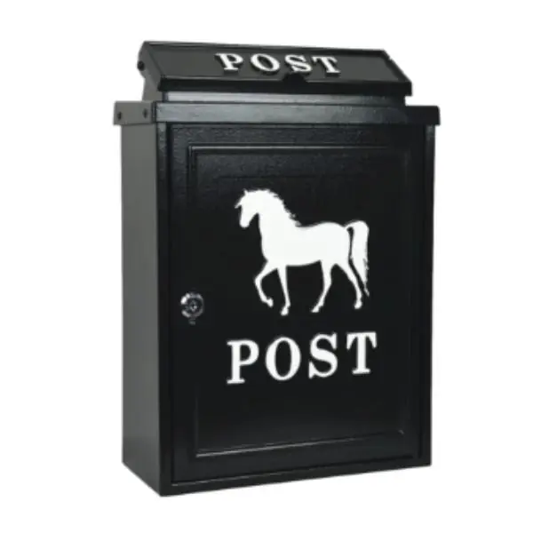 Cast Aluminium Post Box Horse Design Budget
