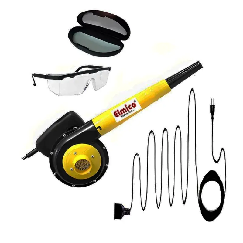 Elmico 450W Air Blower With 12 Feet Wire & Goggle (EB-2-12FT+GOOGLE) (6 Month Warranty) Factory Price