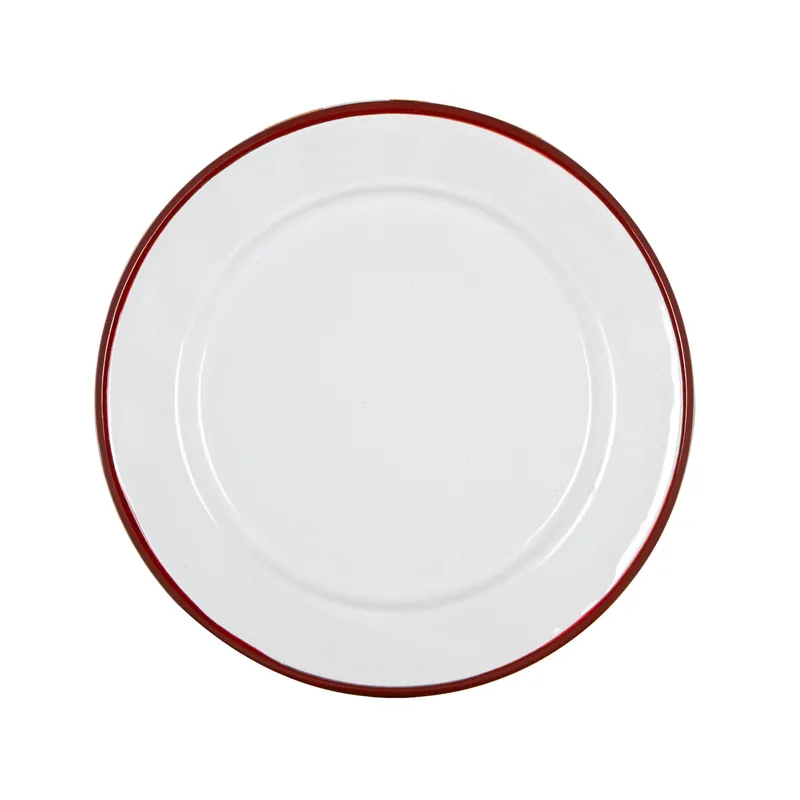 Special Offer Argon Enamel Plate Red 20cm