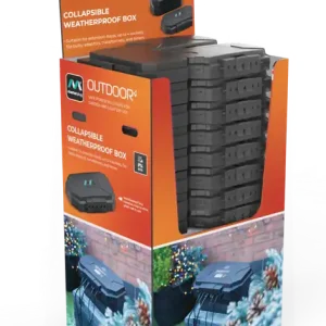 Collapsible Weatherproof Box with 4 socket 8m Extension Lead Last Chance