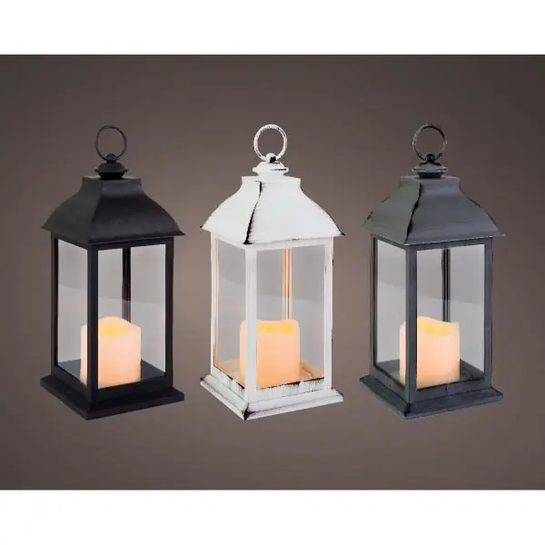 Lantern with LED Candle 30cm Battery Operated Buy Online