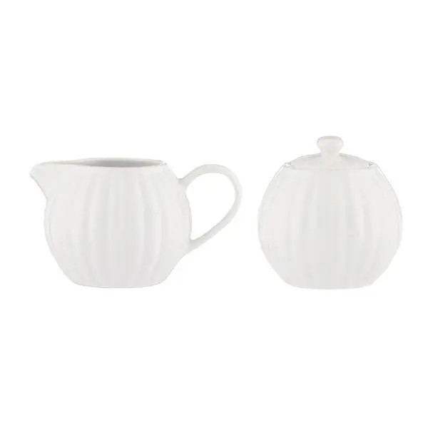 Clearance P&K Luxe Milk Jug & Sugar Bowl White