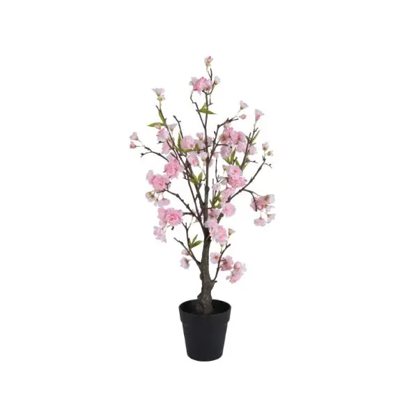 Artificial Cherry Blossom Cherry Tree In Pot Medium Pink 80cm Certified