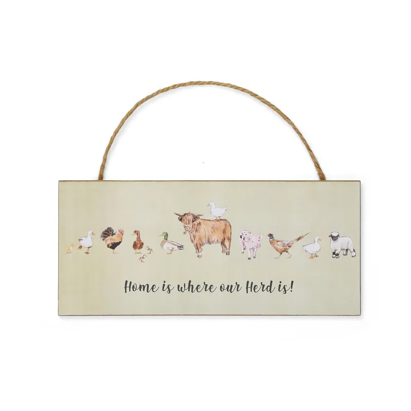 Crafted Buttercup Farm "Our Herd" Rectangular Plaque