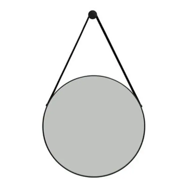 New Arrival Tema Riviera Black Framed Circular Mirror 50Cm