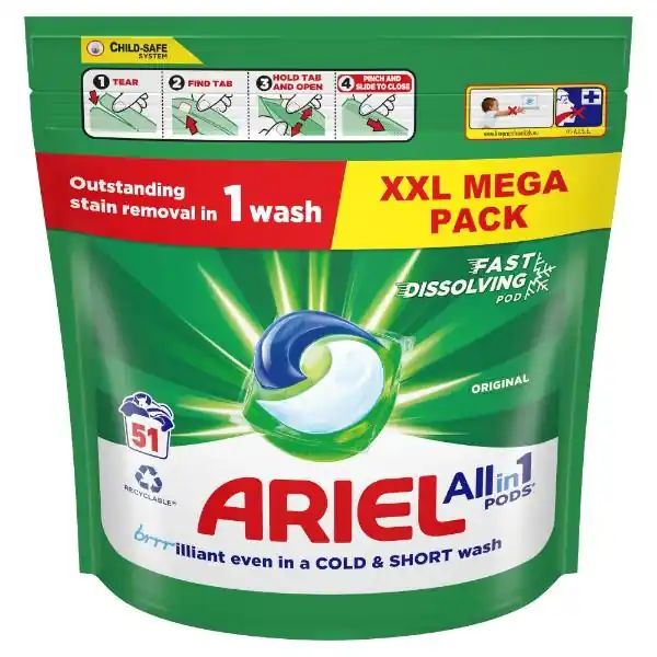 Best Seller Ariel Original Pods 51 Wash