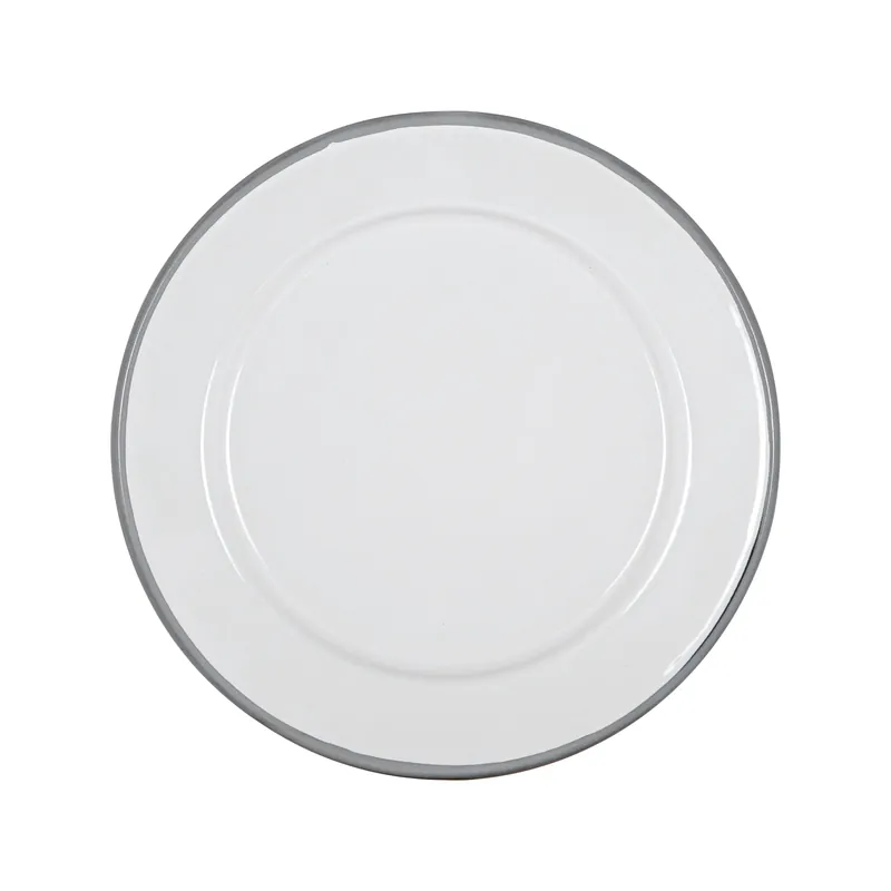 Last Chance Argon Enamel Plate Grey 20cm