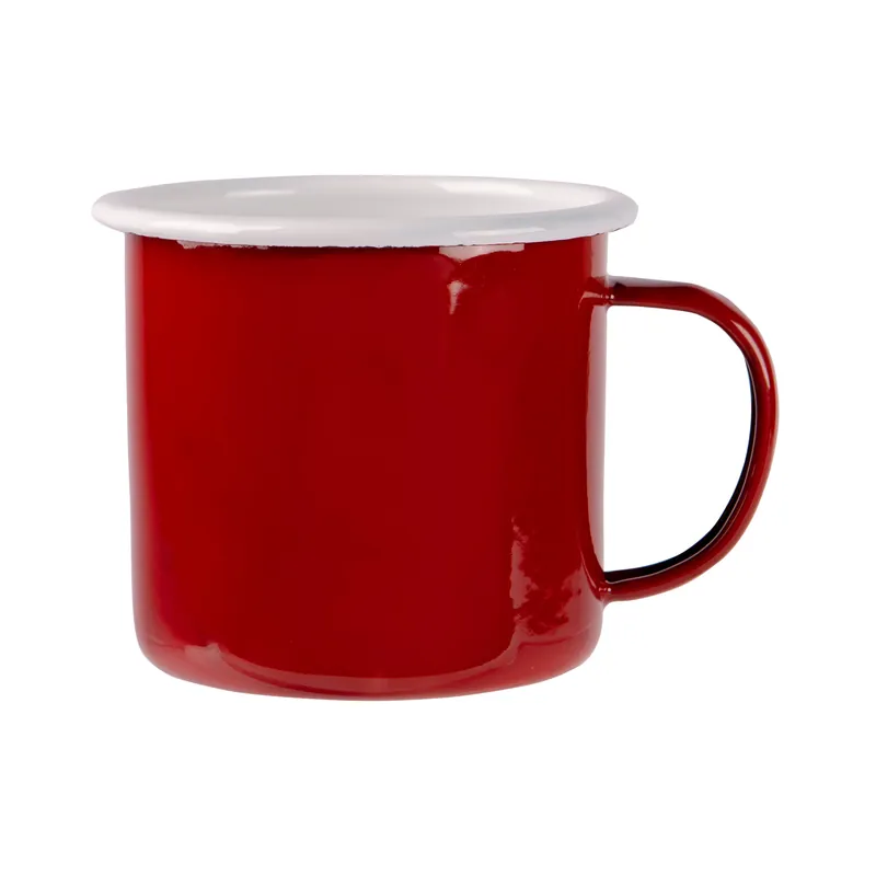 Argon Enamel Mug Red / White 375ml Buy Direct