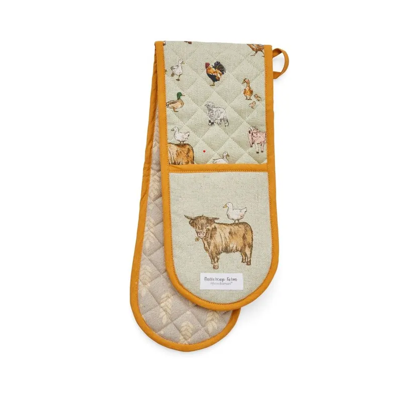 Warranty Included Buttercup Farm Double Oven Glove - Organic Cotton