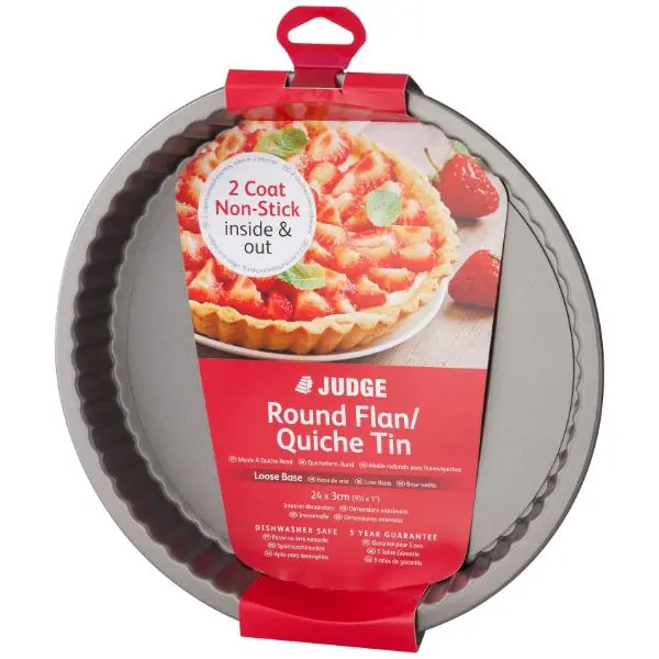 Today Only Judge Bakeware 10"/25cm Round Flan Tin Loose Base Non-Stick