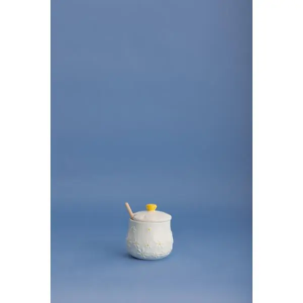 Super Sale Daisy Honey Pot And Drizzler