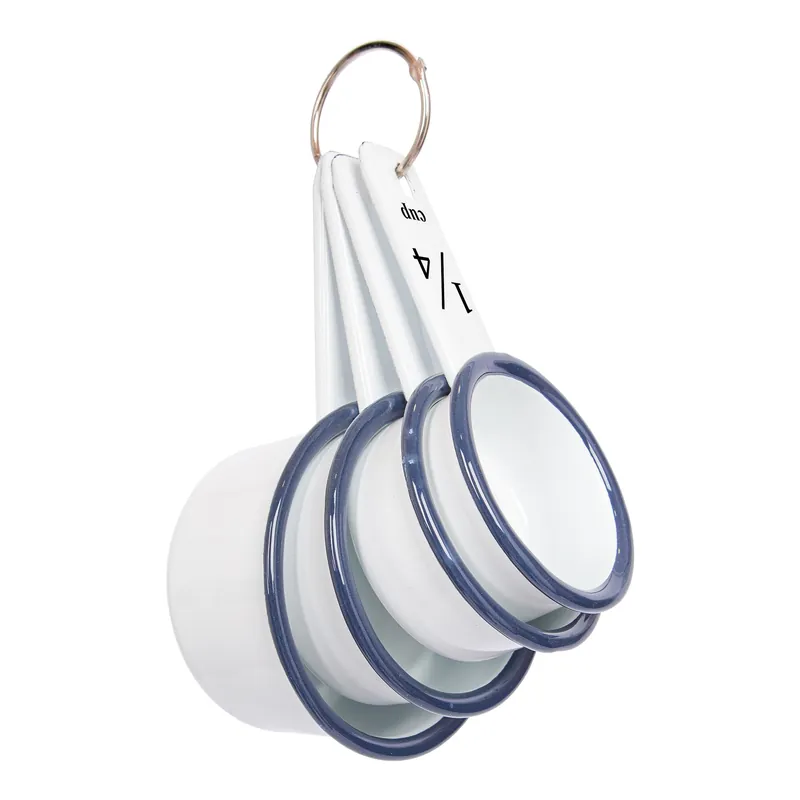 Argon Enamel Measuring Cup White/Blue Get Yours