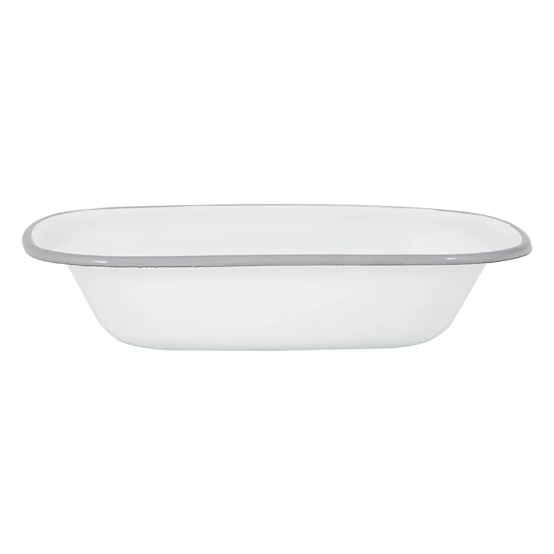 Argon Enamel Pie Dish Grey- 25.5cm Sale