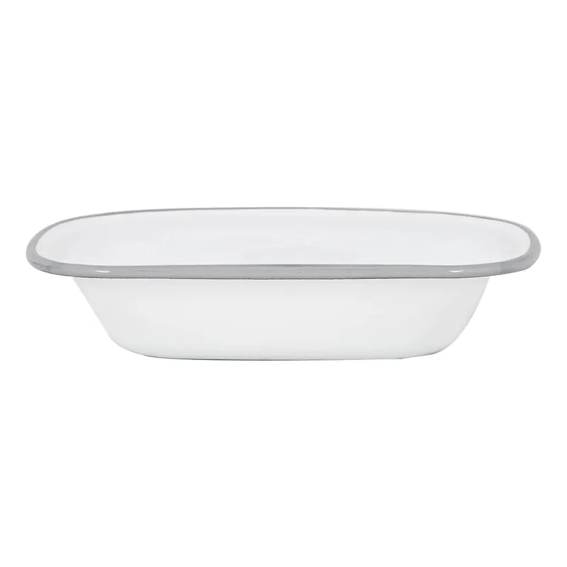 Argon Enamel Pie Dish Grey- 20cm Weekend Sale