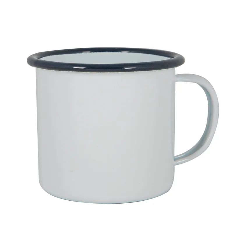 Special Discount Argon Enamel Mug White / Navy 375ml