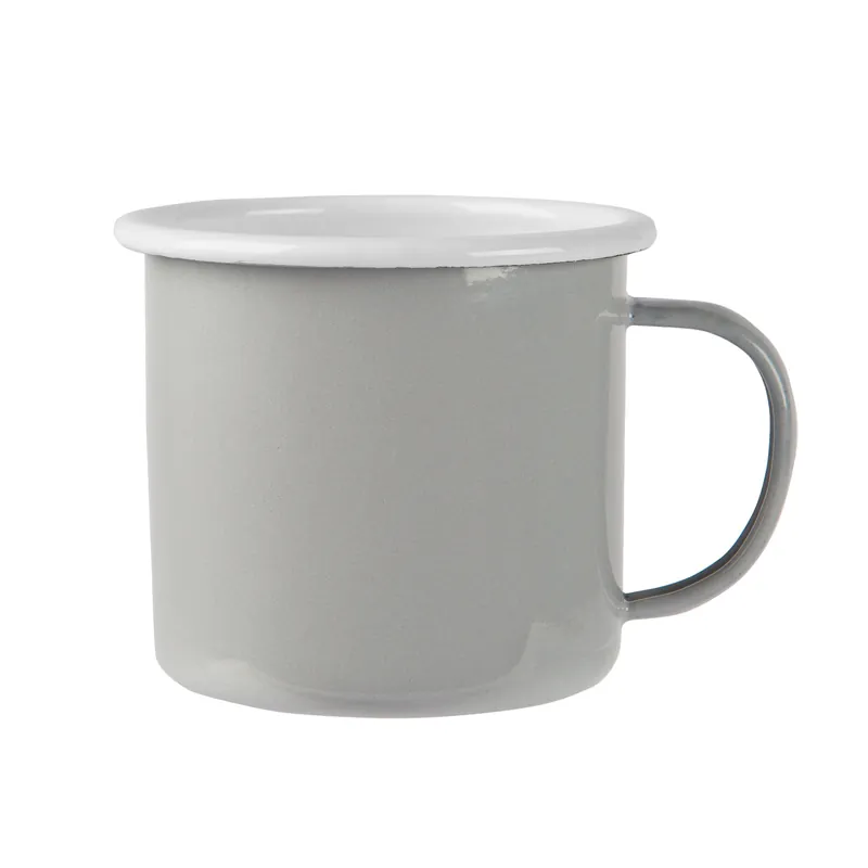 Trending Argon Enamel Mug Grey / White 375ml