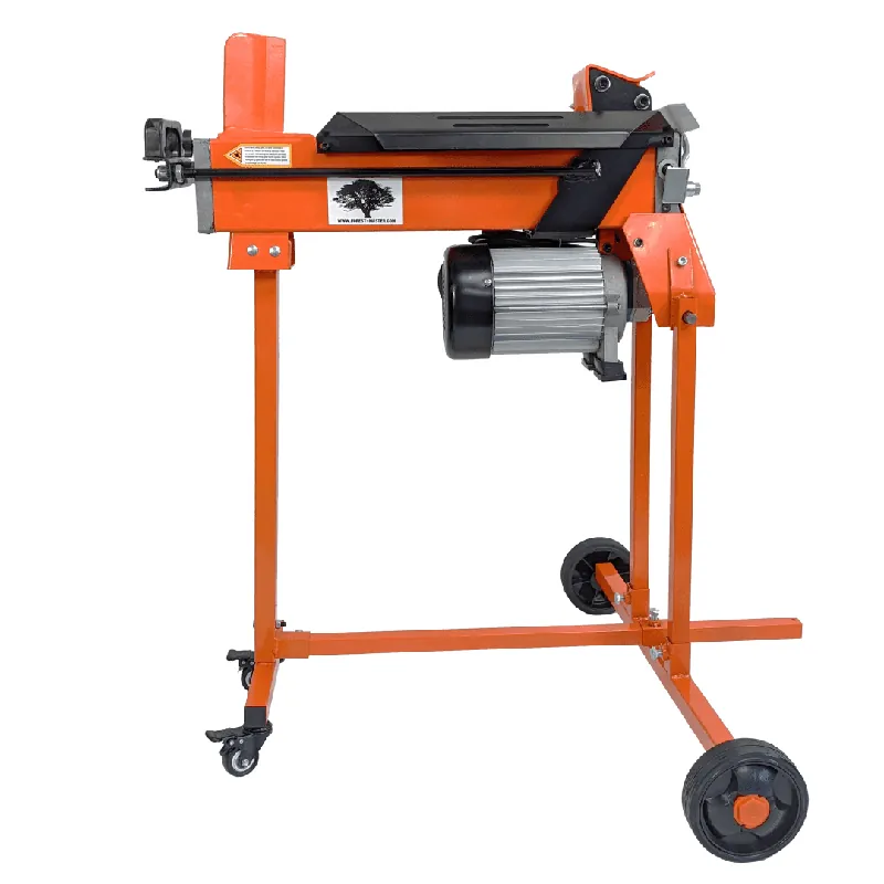 Warranty Included 5 Ton Electric Log Splitter with Work Bench, Guard & Trolley FM8TW-TC