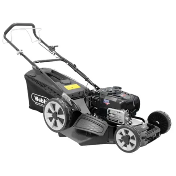 Webb Pro 53cm Alloy Deck Disc Blade Self Propelled B&S 163CC Petrol Rotary Lawnmower Brand New