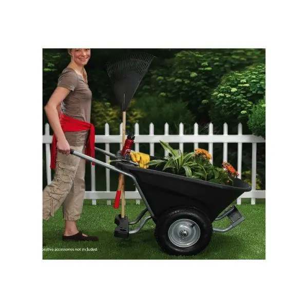 Wholesale Double Wheel Garden Wheelbarrow