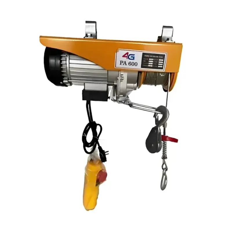 4G PA 600 kg Mini Electric Hoist with 1.6 HP 100 % Copper Winding Motor, 4 mm diameter & 30 meter Wire Rope Flash Sale