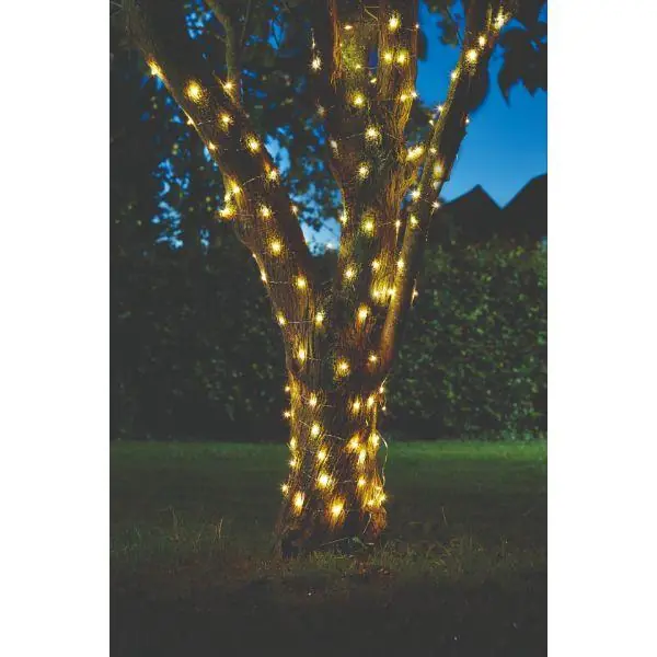 Smart Solar Firefly String Lights - 100 warm white LEDs Authentic