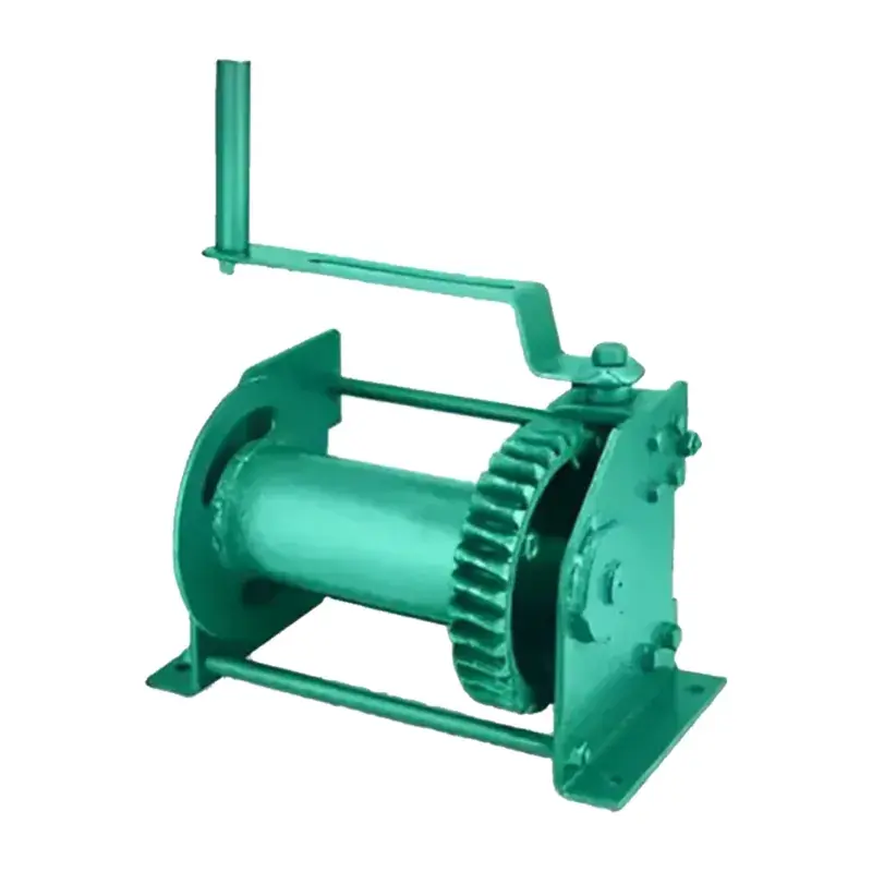 Certified Globe 1 Ton Worm Gear Hand Winch Machine (12 Month Warranty)