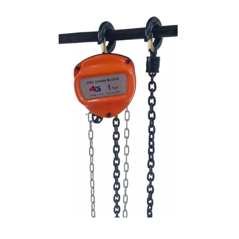 Next Day Delivery 4G 1 Ton Chain Pulley Block HSC Type With 3 Meter Standard Lift & 6 mm Load Chain - Single Fall