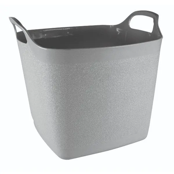 Crafted Town & Country 25L Square Flexi-Tub Soft Grey