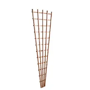 Wicklow Wood Fan Wall Trellis 6X2Ft Golden Brown Original