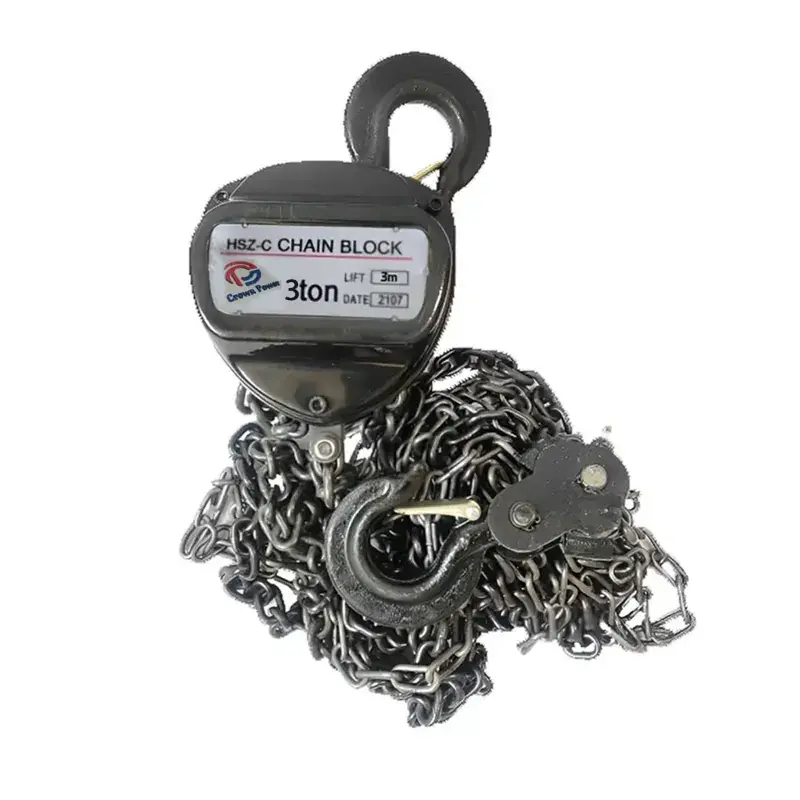 Crown Power 3 Ton 3 Meter Double Fall Chain Pulley Block, 3 Meter Standard Lift With 8 mm Load Chain 5.0 Hot Picks