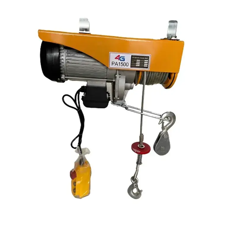 4G PA 1500 kg 2050 W Mini Electric Hoist, 8 mm diameter & 20 meter long Wire Rope Express Delivery