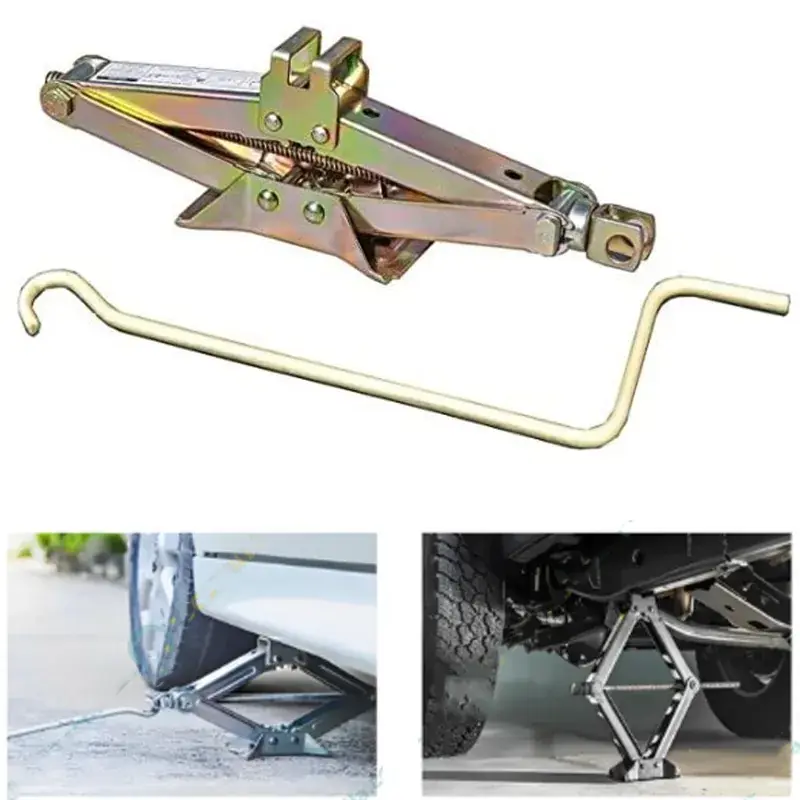 RCNC 500 kg Capacity Heavy Steel Scissor Jack with Handle for Hatchback Cars, Auto Rickshaws Hot Picks