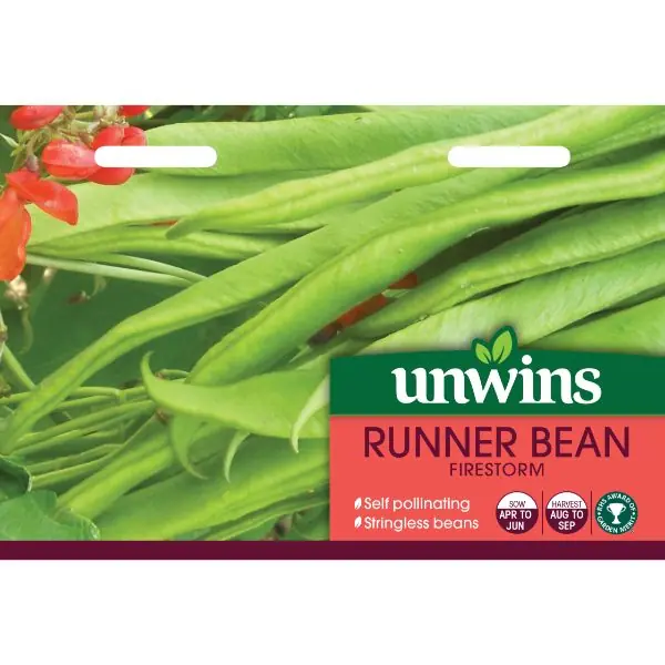 Unwins Seed Packet Runner Bean Firestorm Last Chance