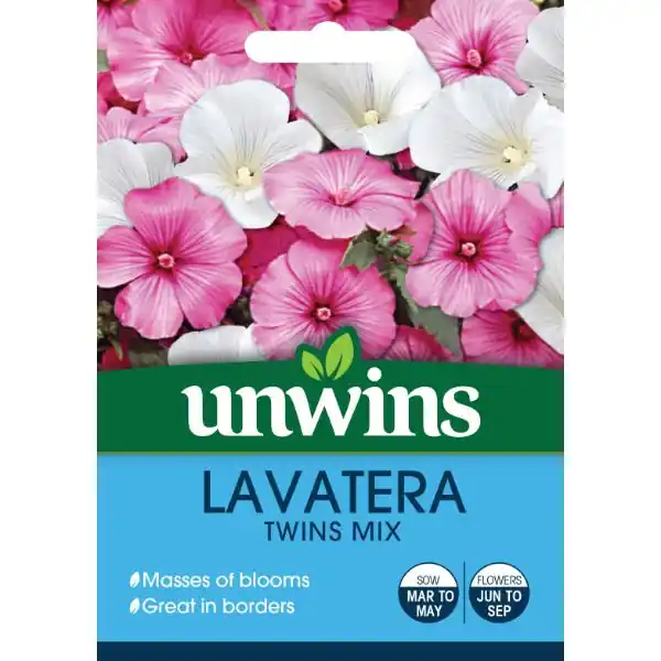 Warranty Included Unwins Seed Packet Lavatera Twins Mix