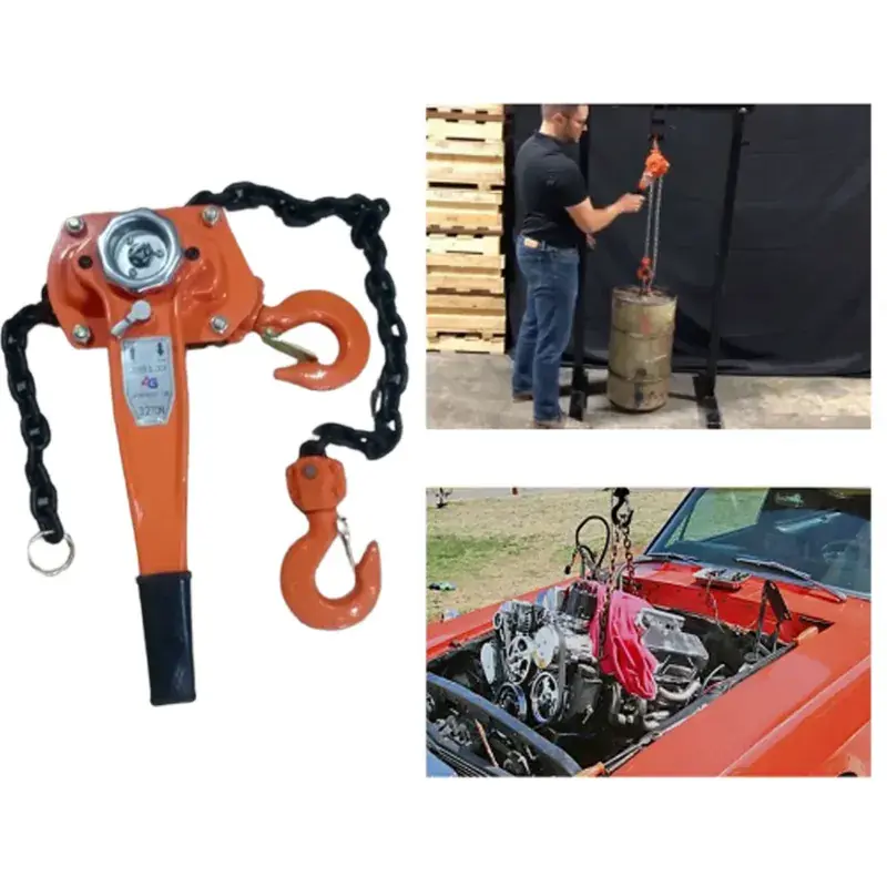 Must Have 4G 3.2 Ton Load Capacity Ratchet Lever Hoist With 1.5 meter Load Chain & 8 mm Diameter