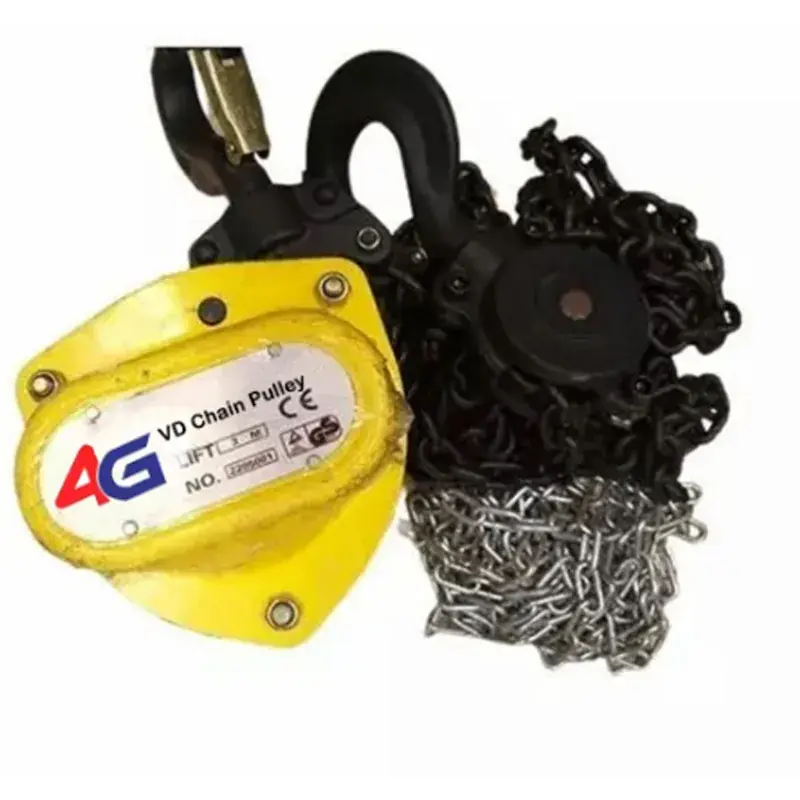 Modern 4G 2 Ton VD Chain Pulley Block 6 mm With 6 Meter Standard Lift - Double Fall