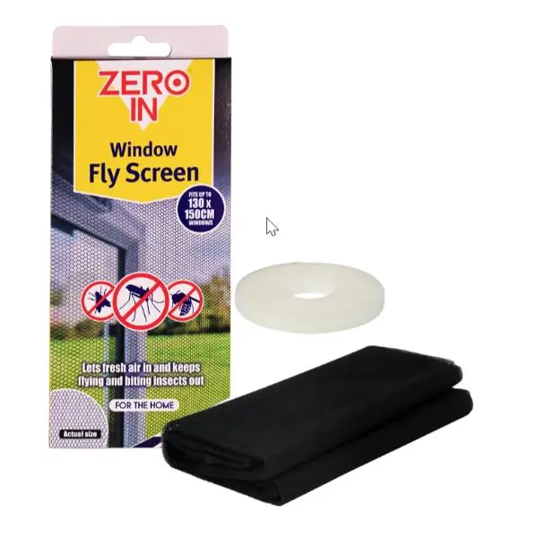 Zero In Window Fly Screen Charcoal Fast Shipping