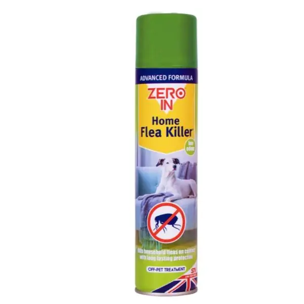 Zero In Home Flea Spray Aerosol 300ml Direct From Manufacturer