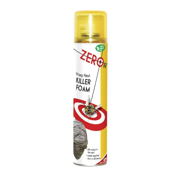 Zero In Wasp Nest Killer Foam Aerosol 300ml High Quality
