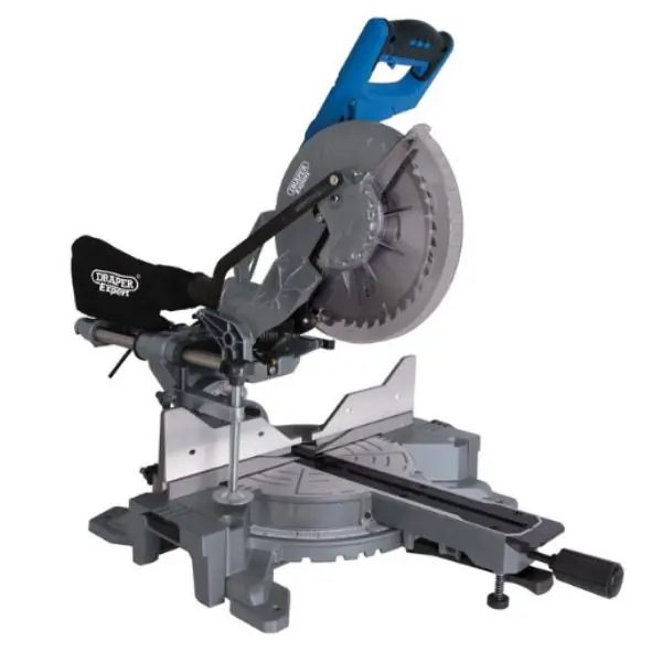 Draper Double Bevel Sliding Compound Mitre Saw 255mm Crafted