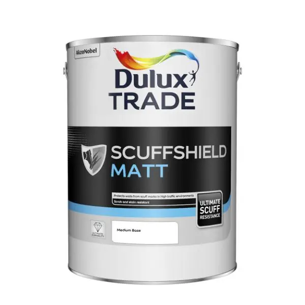 Dulux Trade Scuffshield Matt Medium Base 5L Super Sale