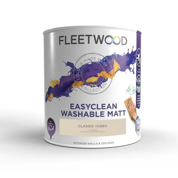 Worldwide Shipping Easyclean Matt Classic Ivory 5L