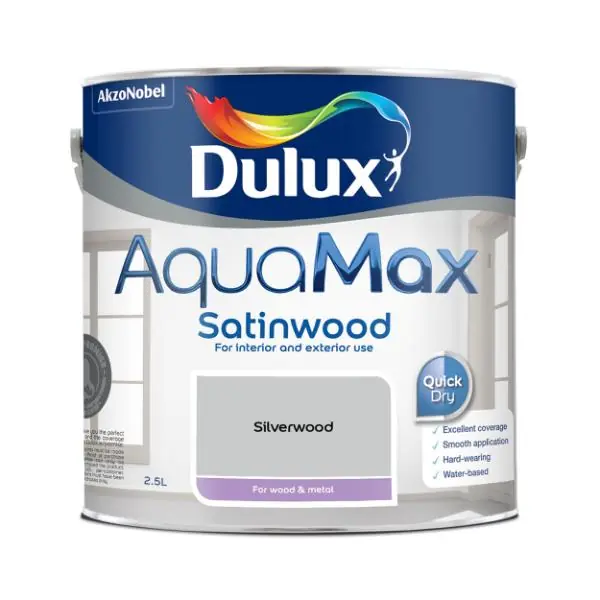 Dulux Aquamax Satinwood Silverwood 2.5L Viral