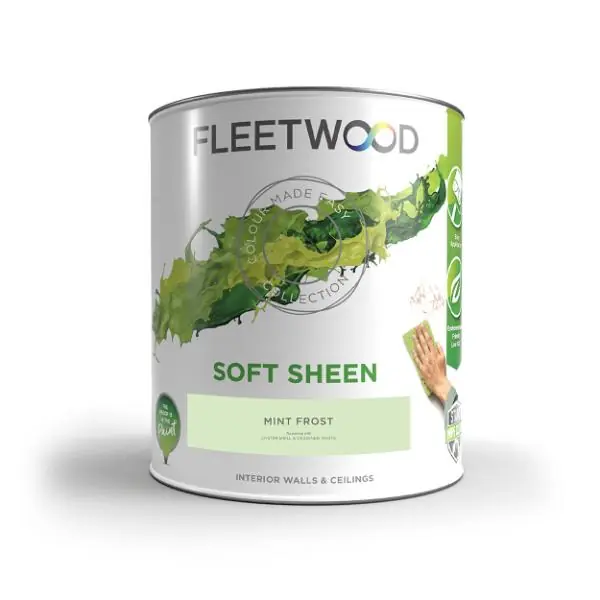 Price Cut Fleetwood Soft Sheen Mint Frost 5L