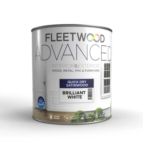 2.5L Advanced Quick Dry Interior/ Exterior Satinwood White Viral