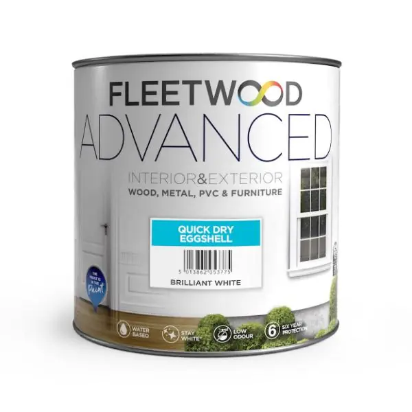 2.5L Advanced Quick Dry Interior/ Exterior Eggshell White Save Now