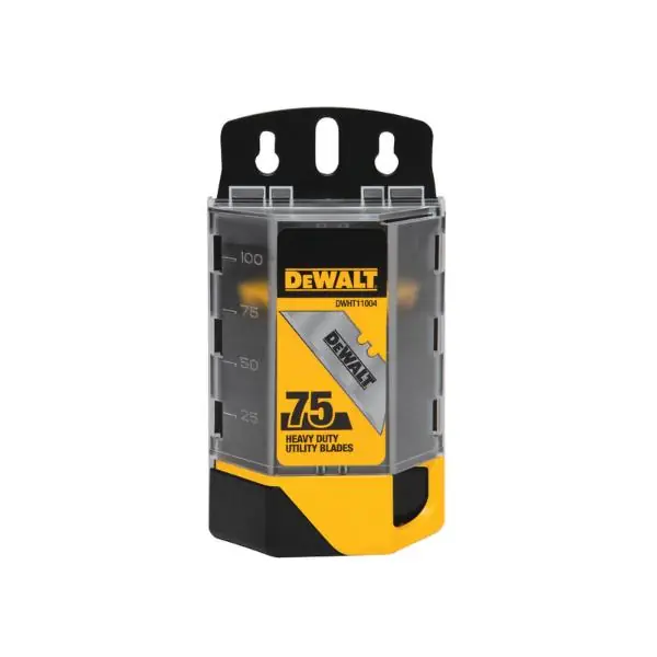 Final Sale Dewalt Induction Hardened Utility Blades (Dispenser of 75)