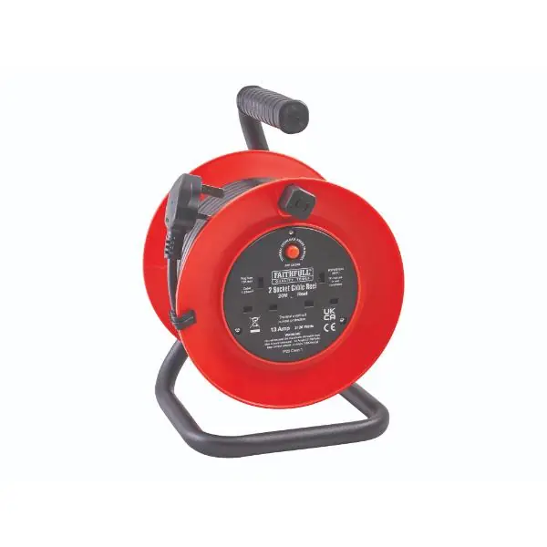 Best Price Faithfull 20m Cable Reel