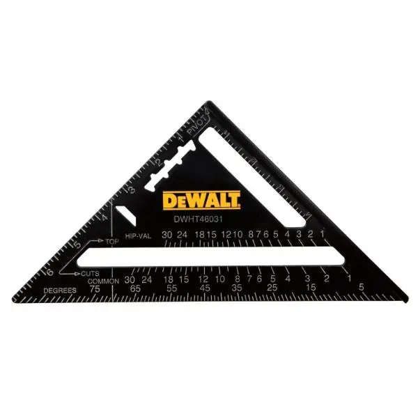 Dewalt Rafter Layout Square 7in Professional Grade