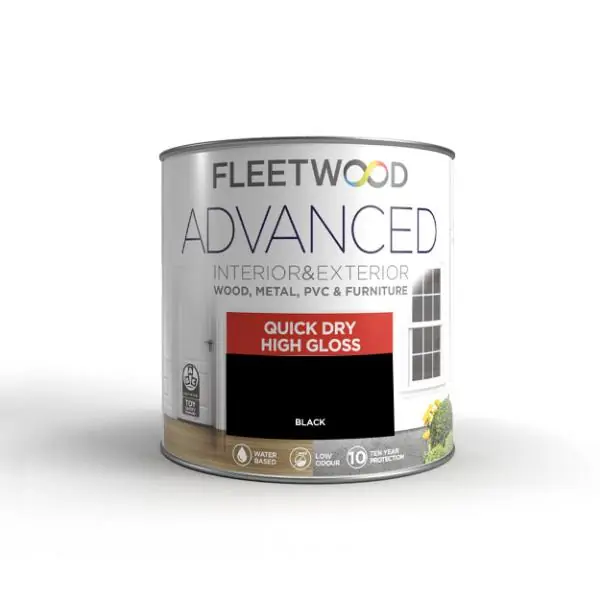 750ml Advanced Quick Dry Interior/ Exterior Gloss Black Modern
